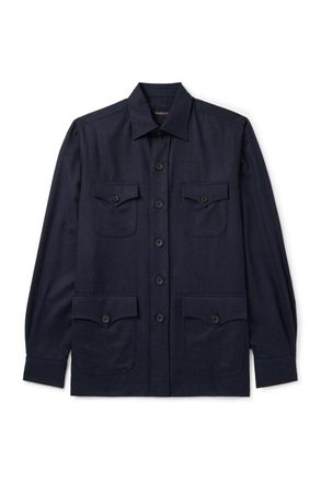 Rubinacci Safari Virgin Wool-Flannel Overshirt