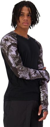 Mons Royale Temple Merino Long-Sleeve Shirt - Mens in Rock Camo/black at Nordstrom, Size X-Large