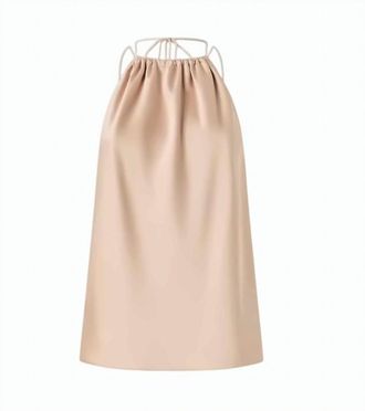 Pinko Carota Satin Halter Neck Top