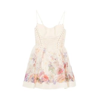 Zimmermann Party Dresses, female, Multicolor, Size: S Alchemy Beaded Mini Dress