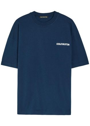 Cole Buxton Logo-print Cotton T-shirt - Navy - L