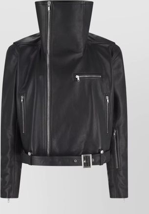 Rick Owens leather coat
