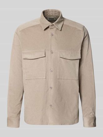 Drykorn Drykorn Regular Fit Hemdjacke aus Cord Modell CORDUROY OVERSHIRT in Beige, Gr&ouml;&szlig;e L