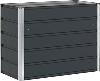 vidaXL Jardinera Antracita 100 X 50 X 75 Cm Acero Galvanizado Vidaxl