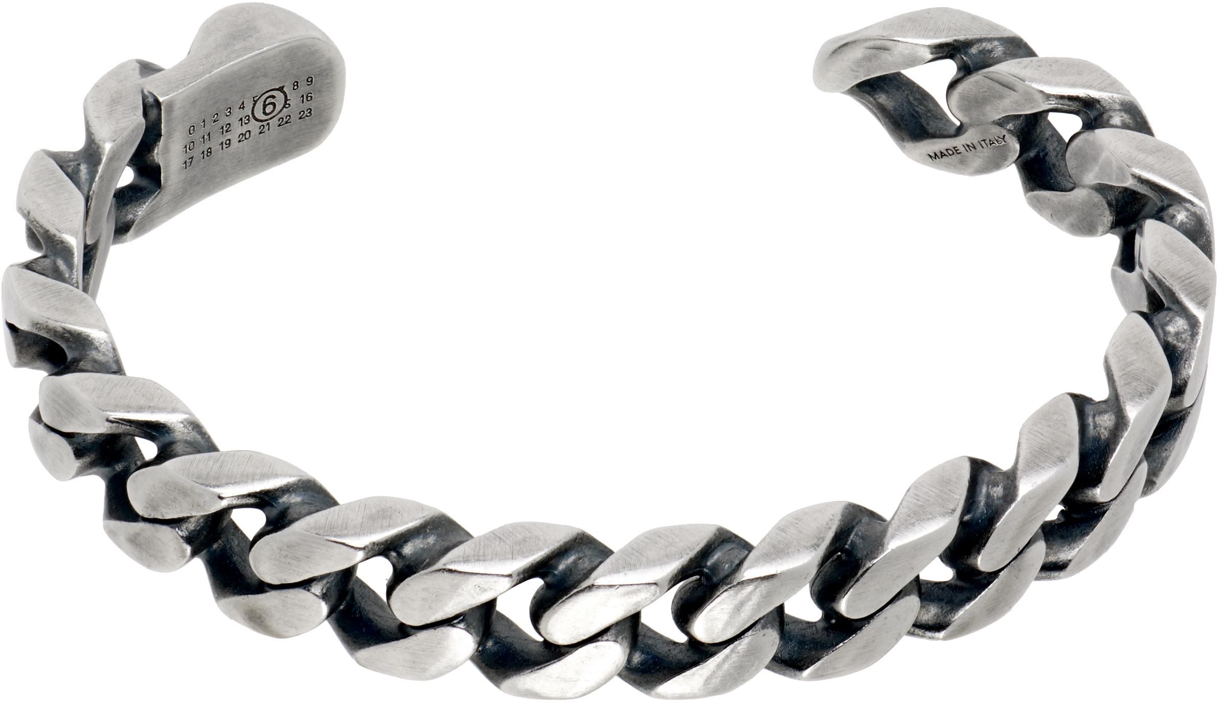 Maison Margiela: Silver Cuff Bracelets now up to −31