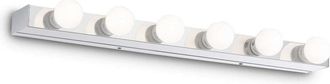 Ideal Lux Prive - Aplique De Pared Con Espejo Mediano Para Interiores, 6 Luces, Cromo, E14 - Ideal Lux