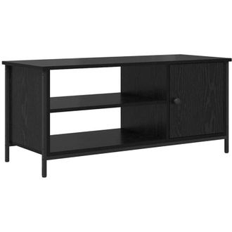 vidaXL Gabinete de TV Roble Negro 100 x 40 x 45 cm vidaXL