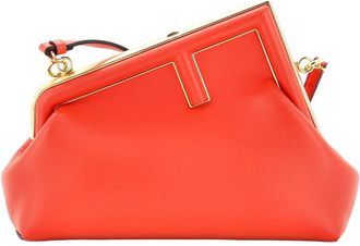 Fendi Fendi Red Sheep Leather First Bag Small (Authentic Pre-Loved)