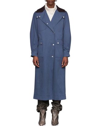 Avec Les Filles Asymmetrical Utility Trench Coat