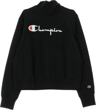 Champion Turtle Neck Sweatshirt - Dames - Sweatshirts - Zwart - XL - Katoen - Hoodies & sweatvesten