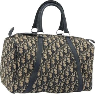 Dior Pre-owned Handbags, female, Blue, Size: ONE SIZE Pre-owned Boston Bag