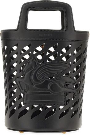 Etro Coffee Bag - Dames - Schoudertassen - Zwart - ONE Size - Leer - Tassen