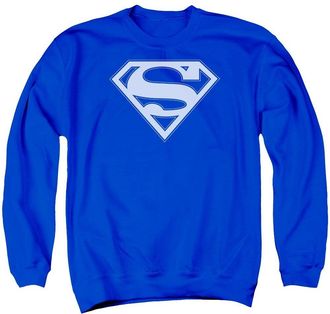 Gildan Superman Blue & White Shield Adult Crewneck Sweatshirt