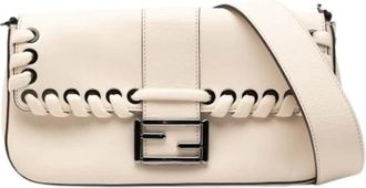 Fendi Pre-owned Cross Body Bags, female, White, Size: ONE SIZE Pre-owned The Baguette Crossbody Bag