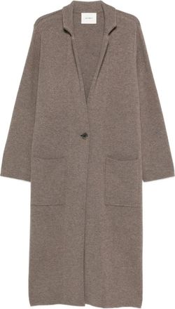 Lisa Yang buttoned pocket cardicoat - Brown