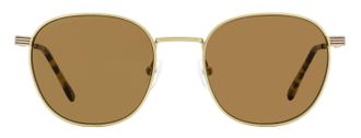 Lacoste L251S Oval Metal Frame Sunglasses - Gold