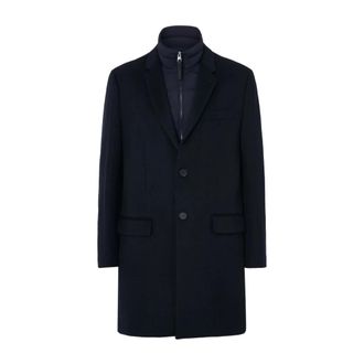 Mackage Jassen, Heren, Blauw, 3Xs, Wol, Enkelrijige jas