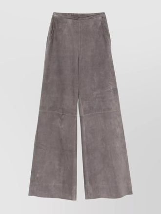 Forte_Forte high-waisted wide-leg leather trousers
