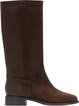 Scarosso Tess Boots - Dames - Hoge Laarzen - Bruin - 35 EU - Leer - Schoenen
