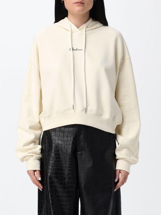Disclaimer Sweatshirt Woman color Yellow Cream