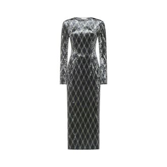 Pierre-Louis Mascia Ranat Maxi Jurk - Dames - Maxi kleedjes - Zwart - M - Polyester - Kleedjes