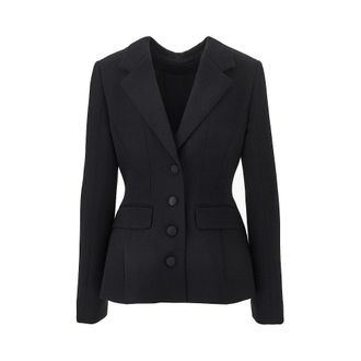 Dolce & Gabbana Wool double crepe back to front jacket Woman 42