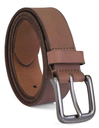 Timberland Mens 35mm Classic Buckle Leather Belt for Jeans, Brown, 40