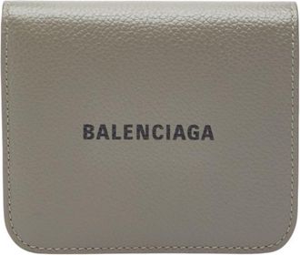 Balenciaga Gray Leather Wallet (Bi-Fold) (Pre-Owned)