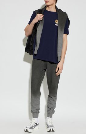 Moschino T-shirt With Logo, Mens, Navy Blue