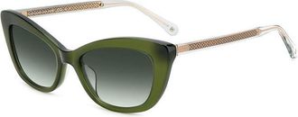 Kate Spade New York Merida/G/S Asian Fit 1ED/9K Womens Sunglasses Green Size 54