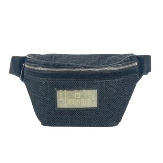 Fendi Vintage, unisex, Zwart, ONE Size, Nylon, Pre-owned Vintage Heuptas