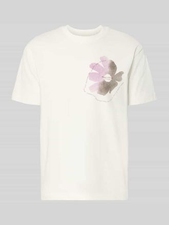 Marc O'Polo Relaxed Fit T-Shirt aus reiner Baumwolle in Offwhite, Gr&ouml;&szlig;e XXL