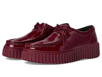 Clarks Torhill Bee Womens Shoes Burgundy Patent Leather : 7.5 B - Medium