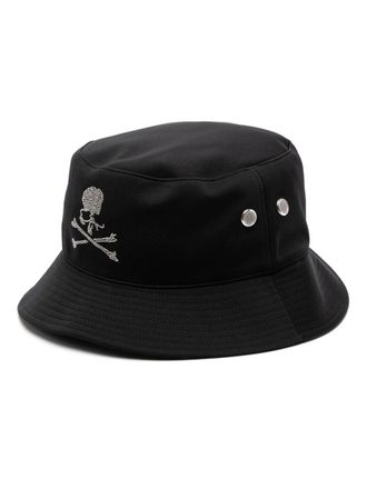 MASTERMIND WORLD Vissershoed met logoprint - Zwart