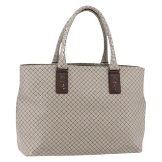 Bottega Veneta Pre-owned Tote Bags, female, Gray, Size: ONE SIZE Pre-owned Vintage Tote Bag
