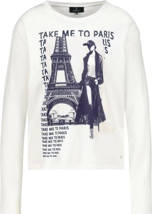 Monari Sweatshirt - Dames - Tops - Wit - Maat: M Katoen