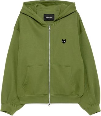 Songzio Felpa Deviant con zip e cappuccio - Verde
