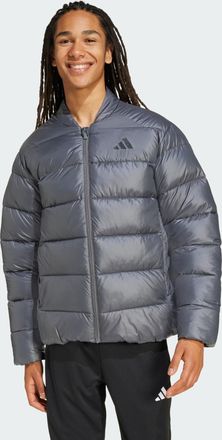 adidas Mens Essentials CLIMAWARM Synthetic Down Jackets - Black/Dark Grey - Size X-Small