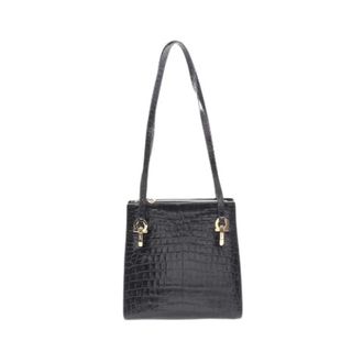 Ferragamo Pre-owned Gancini Leather Tote Bag - - Pre-owned - Donna - Nero - ONE SIZE