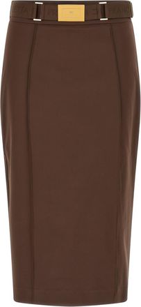 Elisabetta Franchi Brown Belt skirt