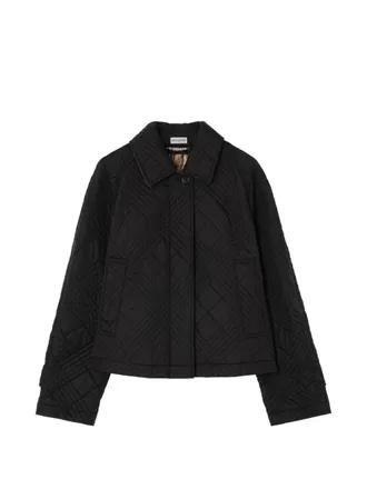 Burberry Check Jacket - Black