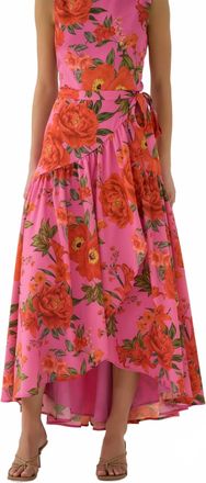 Hutch Vicky Wrap Skirt In Fuchsia/multi
