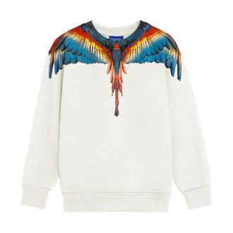 Marcelo Burlon Sweatshirt Boycotone - male - Marcelo Burlon - Kids Sweatshirts - White - 8 Y - Kids