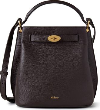 Mulberry Islington Leather Bucket Bag in Ebony at Nordstrom