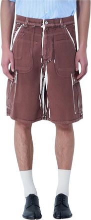 Marni Utility Cargo Shorts - Heren - Denim shorts - Bruin - W30 - Katoen - Korte Broeken