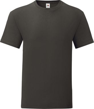 Fruit Of The Loom Fruit of the Loom Iconisch T-shirt voor heren (set van 5) (Licht Grafietgrijs)