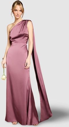 Coast One Shoulder Maxi Dress in Dark Mauve at Nordstrom, Size 10