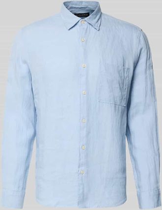 Marc O'Polo Regular Fit Freizeithemd aus reinem Leinen in Hellblau, Gr&ouml;&szlig;e XXL