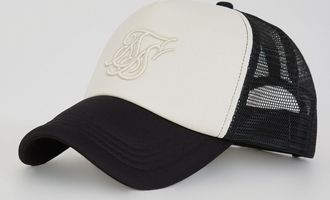 Siksilk Gorra Trucker de Espuma Core para Hombre en Crudo y Negro OS
