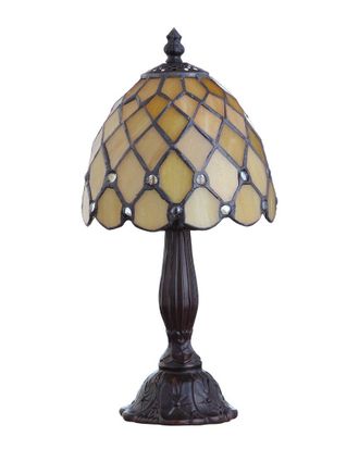 Jonathan Y Designs Jonathan Y Designs Campbell Tiffany-Style 12.5In Led Table Lamp